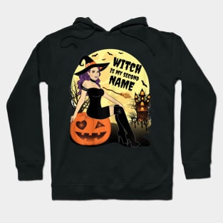 Witch Is My Second Name Halloween Hoodie